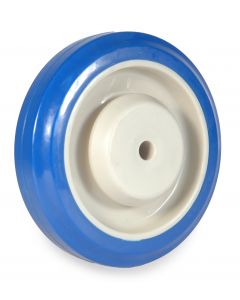 5" Blue Polyurethane Wheel Hub 3/8" Bore ID