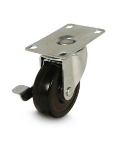 Details about   4 Pack 3-inch Caster Wheel 110 lbs Load Capacity Each 2 Brake Swivel 2 Rigid 