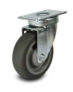 3-1/2" Swivel Caster w/ TPR Thermoplastic Rubber Wheel