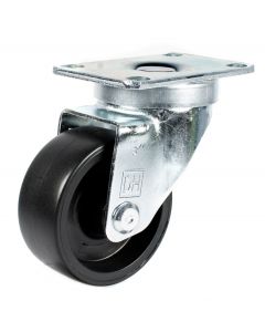 3" Heavy Duty Swivel Plate Caster w/ Polyolefin Wheel