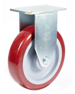 3-1/2" Rigid Caster w/ Polyurethane Wheel