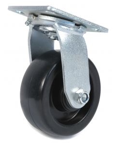 4" Heavy Duty Swivel Caster w/ Polyolefin Wheel 