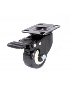 2" Heavy Duty Swivel Caster w/ Brake & Polyurethane Wheel