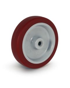 5" Burgundy Polyurethane Non-Marking Wheel Hub 5/16" Bore ID