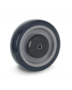5" Blue Polyurethane Non-Marking Wheel Hub Bore ID
