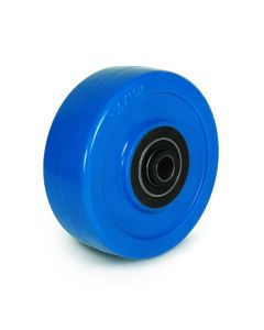 3-1/2" Blue Polyurethane Non-Marking Wheel Hub 3/8" Bore ID