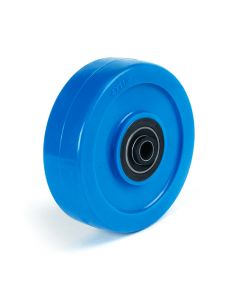 4" Blue Polyurethane Non-Marking Wheel Hub 3/8" Bore ID
