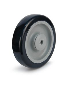 5" Blue Polyurethane Non-Marking Wheel Hub 1/2" Bore ID