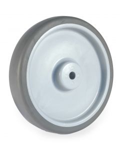 4" Gray TPR Thermoplastic Rubber Wheel Hub 5/16" Bore ID